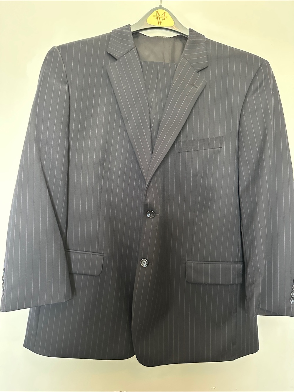 Men's Jones Of New York Navy Pinstripe Suit